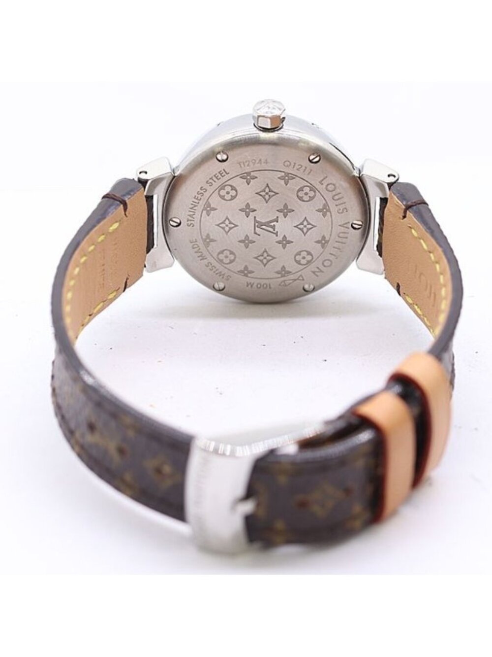 Louis Vuitton Tambour Quartz Brown Dial Watch - Picture 4 of 5